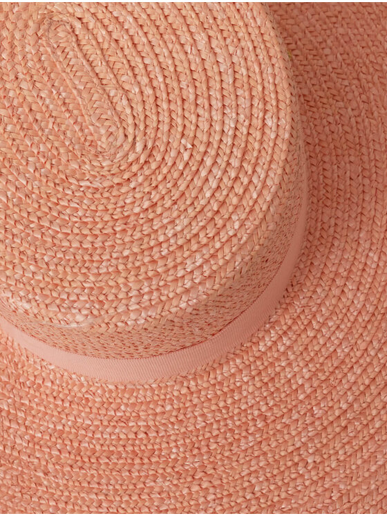 Paris+Hendzel Paris+Hendzel Kapelusz Pink Wide Brim Canotier Różowy
