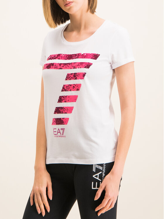 T-shirt 3HTT41 TJ12Z 1100 Bianco Regular Fit