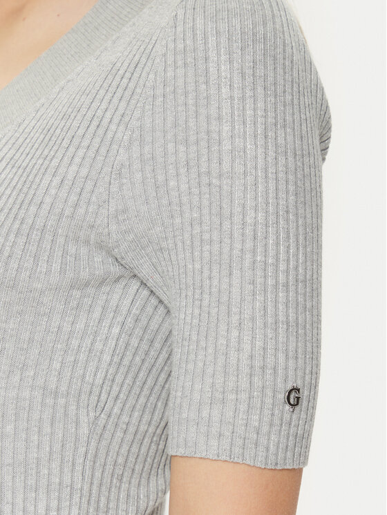 Guess Guess Плетена рокля W5RK11 Z2V62 Сив Bodycon Fit
