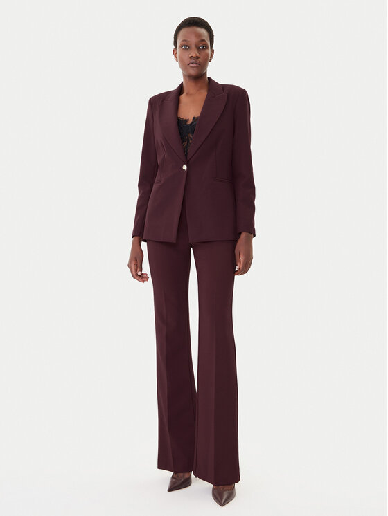 Maryley Maryley Suknjič 25IB187/M06/43BU Bordo rdeča Regular Fit