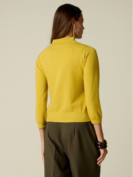 Oltre Oltre Maglione M162E002171N028 Giallo Regular Fit