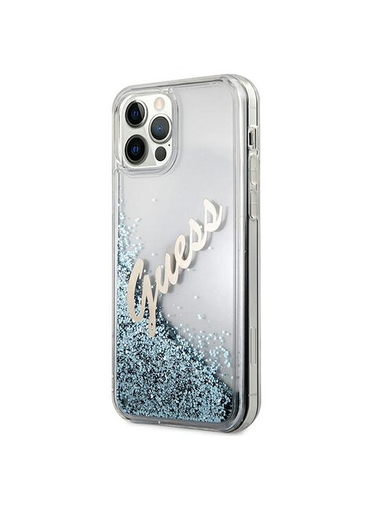 Guess Guess Etui na telefon iPhone 12 Pro Max Niebieski