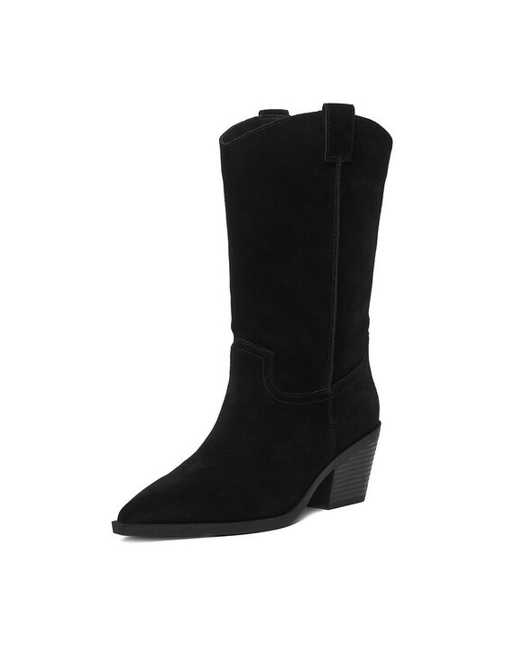 Badura Badura Cizme și botine cowboy C-KIANG-TS6359-01 Negru