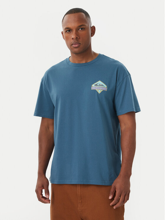 Quiksilver Quiksilver T-krekls Crystal Jet EQYZT08023 Zils Regular Fit