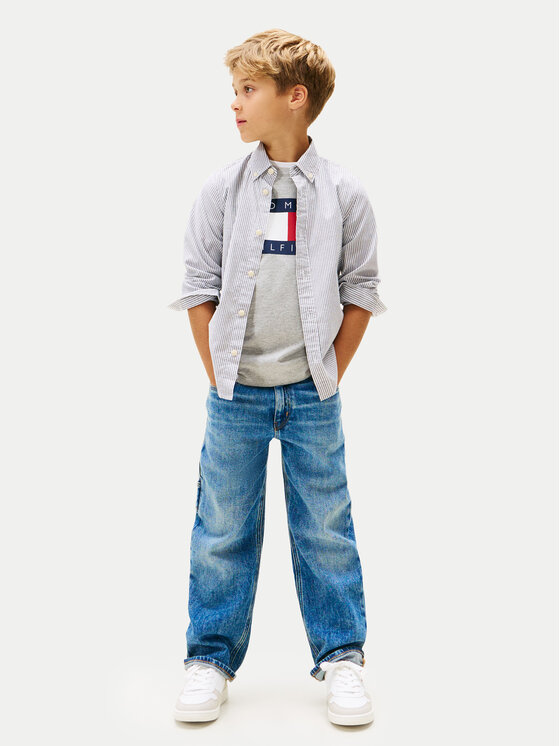 Tommy Hilfiger Tommy Hilfiger Košeľa Ithaca KB0KB09605 Modrá Regular Fit