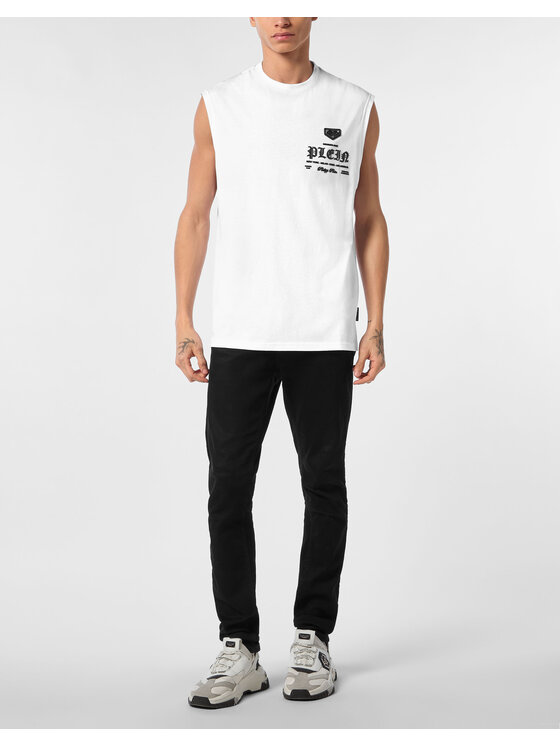 PHILIPP PLEIN PHILIPP PLEIN T-Shirt 25559 Biały Regular Fit
