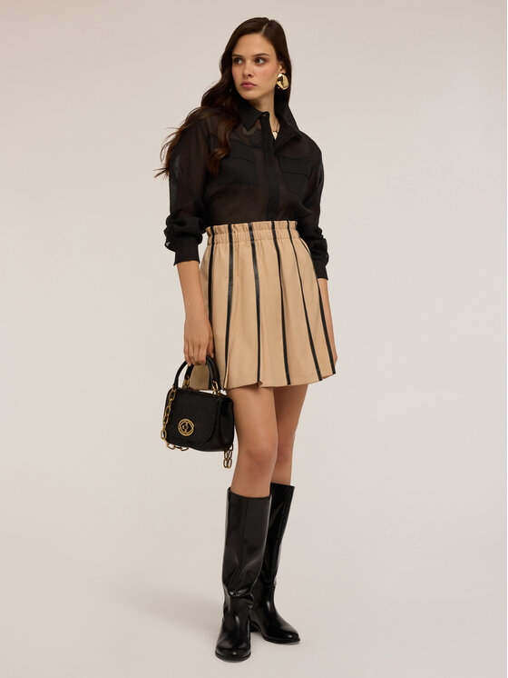 Motivi Motivi Gonna 1109W000681N012 Écru Flared Fit