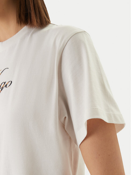 HUGO HUGO T-Shirt Vintage 50560566 Écru Regular Fit