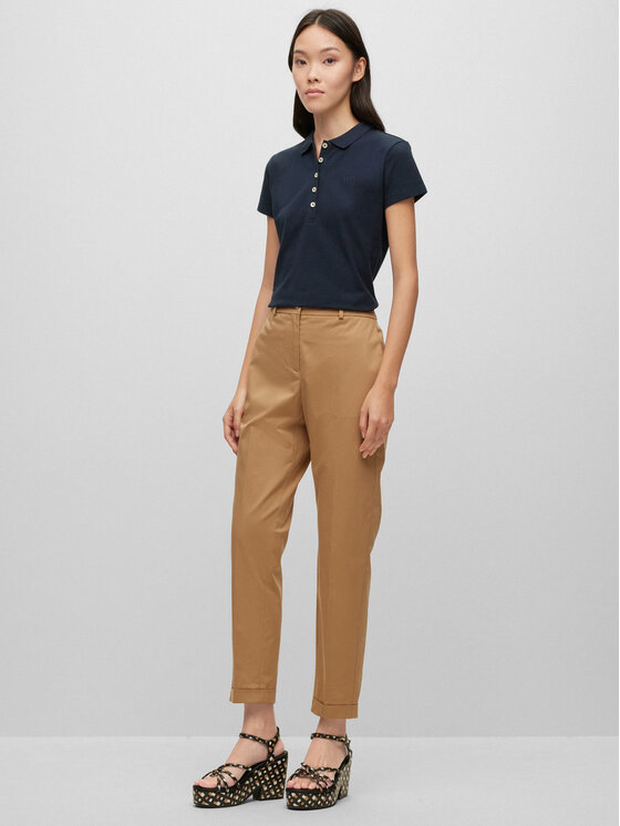 BOSS Boss Штани з тканини Tachinoa 50490057 Бежевий Regular Fit