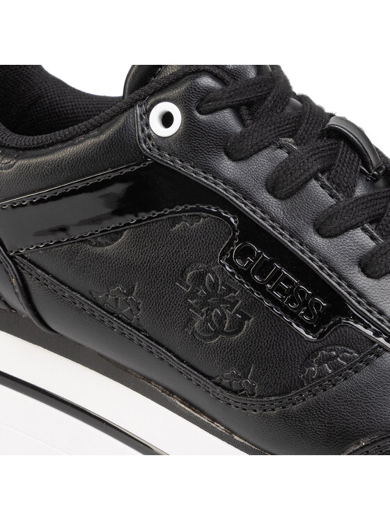 GUESS Dorion: Sneaker Uomo In Tessuto Nero, Suola BassaLacci, Taglia 44 EU