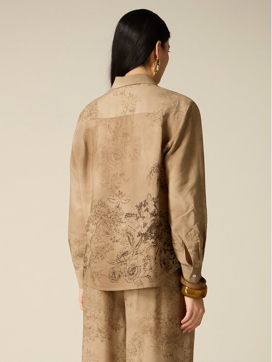 Oltre Oltre Camicia 5089J000927N0Z5 Marrone Baggy Fit