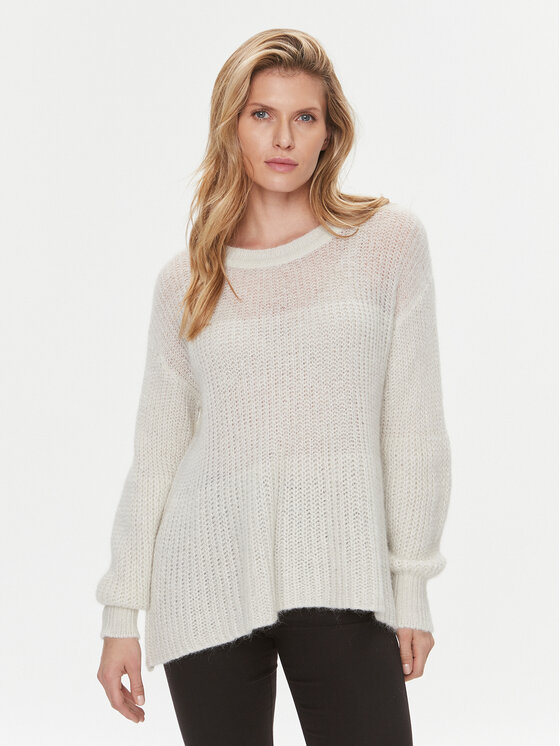BOSS Boss Džemper Fuoline 50493836 Écru Regular Fit
