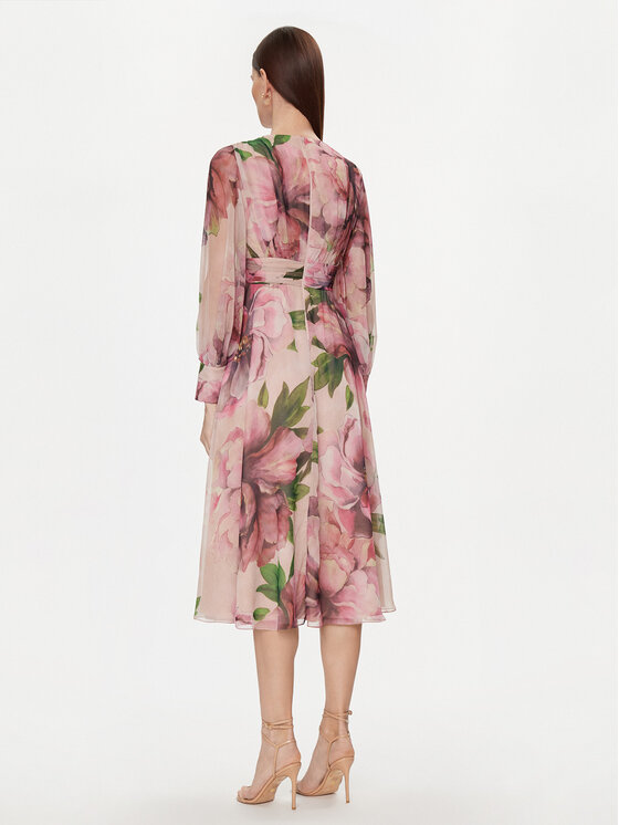 Nissa Nissa Sukienka codzienna RC14882 Kolorowy Regular Fit