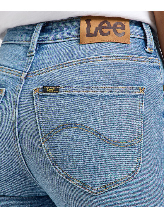 Lee Lee Jeansy 112363821 Niebieski Skinny Fit