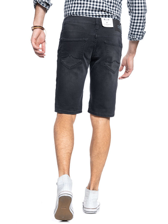 Mustang Mustang Szorty jeansowe CHICAGO SHORT Szary Slim Fit