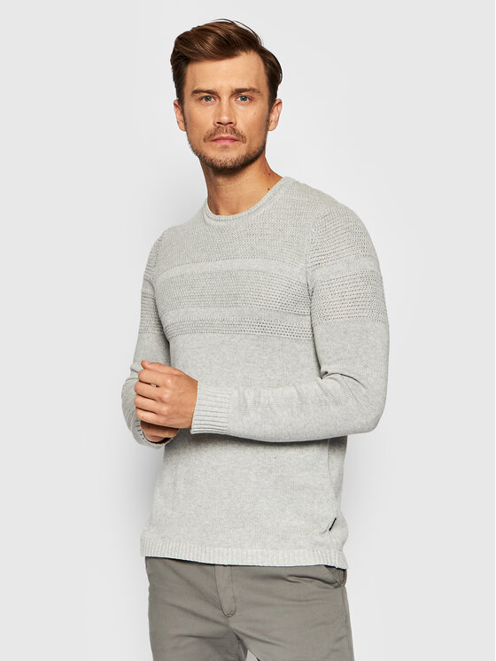 Only & Sons Pulover Bace 22020639 Gri Regular Fit