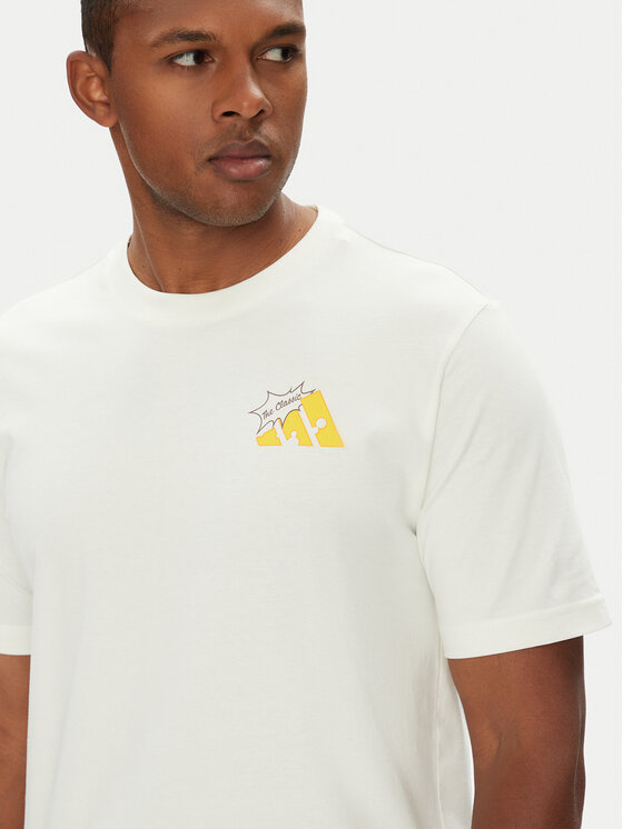 adidas adidas Tričko Food Grilled Cheese Graphic JM6459 Biela Regular Fit