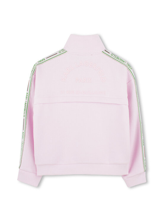 Karl Lagerfeld Kids Karl Lagerfeld Kids Суитшърт Z30483 S Розов Regular Fit