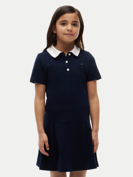 Tommy Hilfiger Haljina za svaki dan KG0KG09401 M Tamnoplava Regular Fit