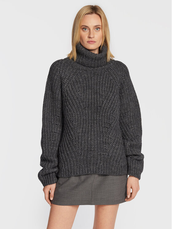 Birgitte Herskind Bluză cu gât Henny 4508750 Gri Regular Fit 4508750 imagine noua