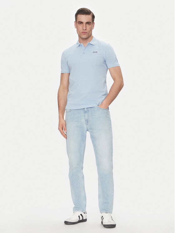 Schott NYC Schott NYC Polo PSCASUAL Niebieski Regular Fit