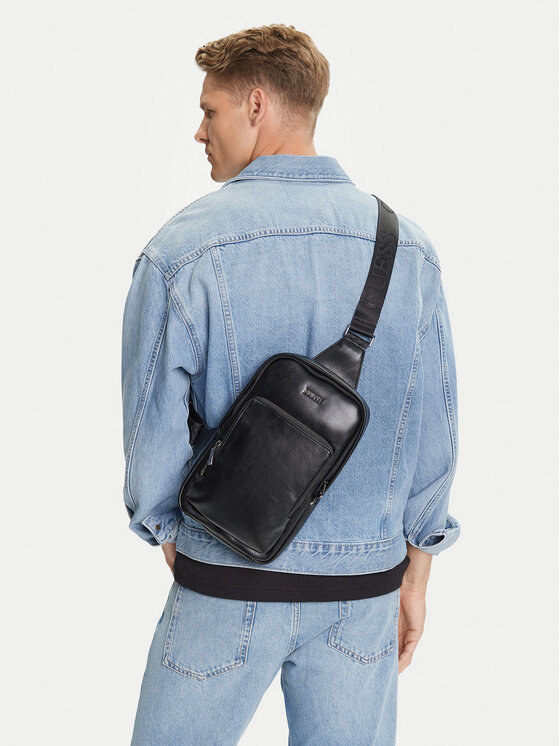 Guess Guess Мъжка чантичка HMBOCA P5326 Черен