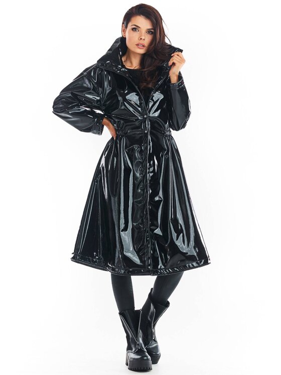 Awama Awama Cappotto A382 Nero Basic Fit