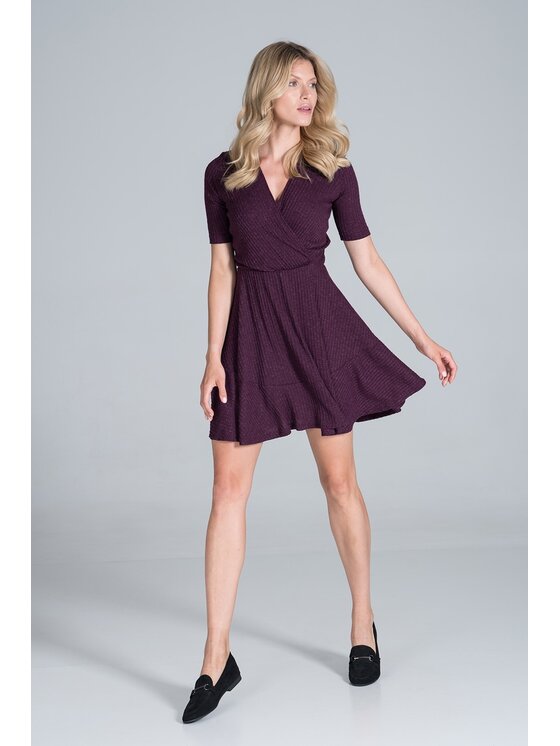 FIGL FIGL Sukienka M821 Fioletowy Regular Fit