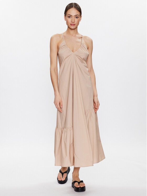 Birgitte Herskind Rochie de zi Pina 4733610 Bej Relaxed Fit 4733610 imagine noua