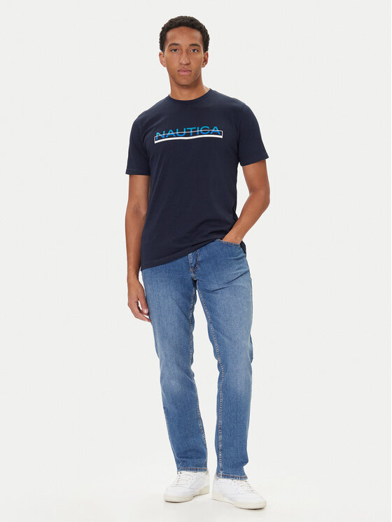 Nautica Nautica T-Shirt Koa N1S03430 Granatowy Regular Fit