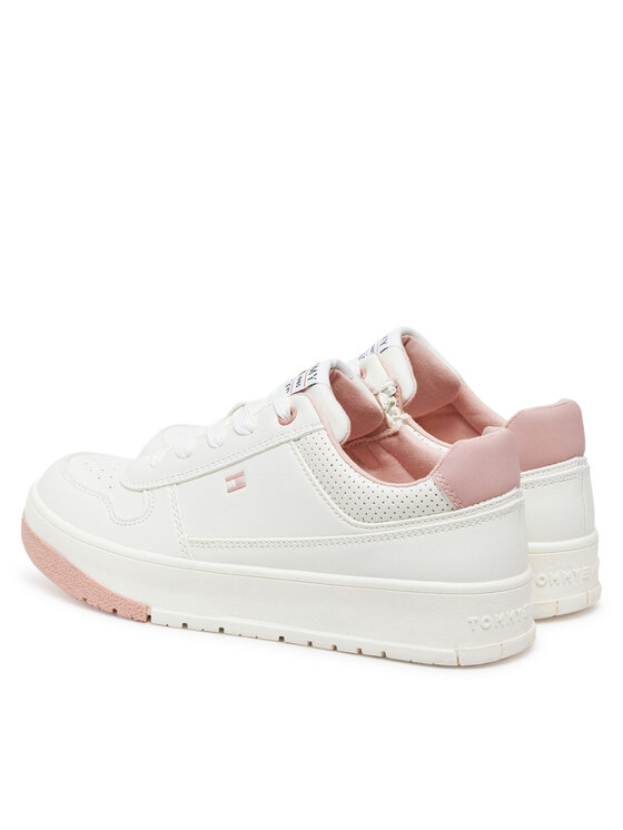 Tommy Hilfiger Tommy Hilfiger Sneakers Low Cut Lace-Up Sneaker T3A9-33740-1355 S Bianco