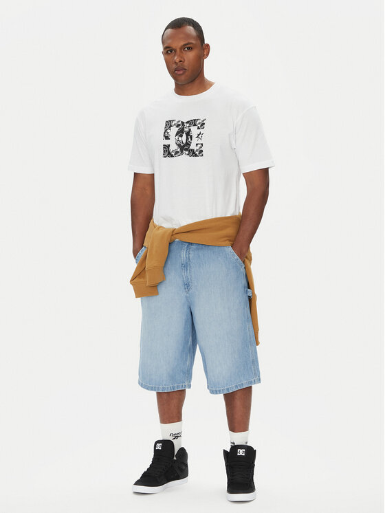 DC DC Тишърт ADYZT05461 Бял Regular Fit