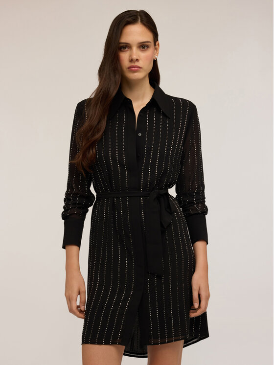 Motivi Motivi Vestito da giorno 7034Q003443N033 Nero Regular Fit