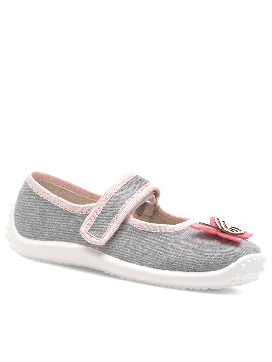 Nelli Blu Nelli Blu Пантофи Balerinki motyl III Сив