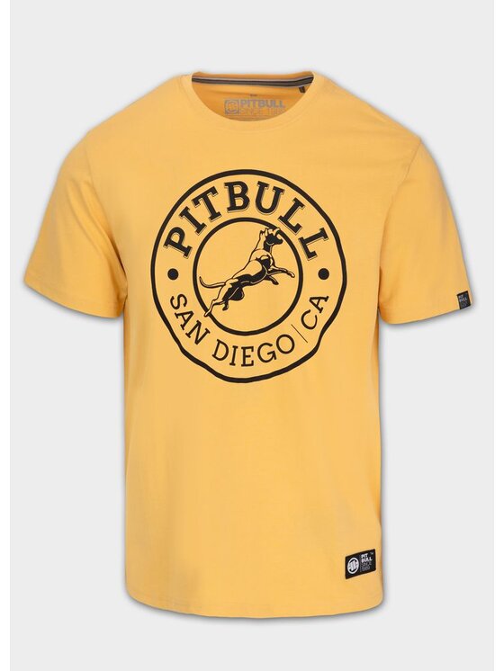 PITBULL PITBULL T-Shirt AUTOMATIC Żółty Regular Fit