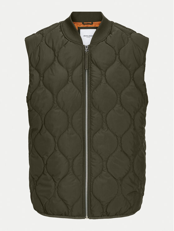 Jack&Jones Jack&Jones Prsluk Koda 12258386 Zelena Regular Fit
