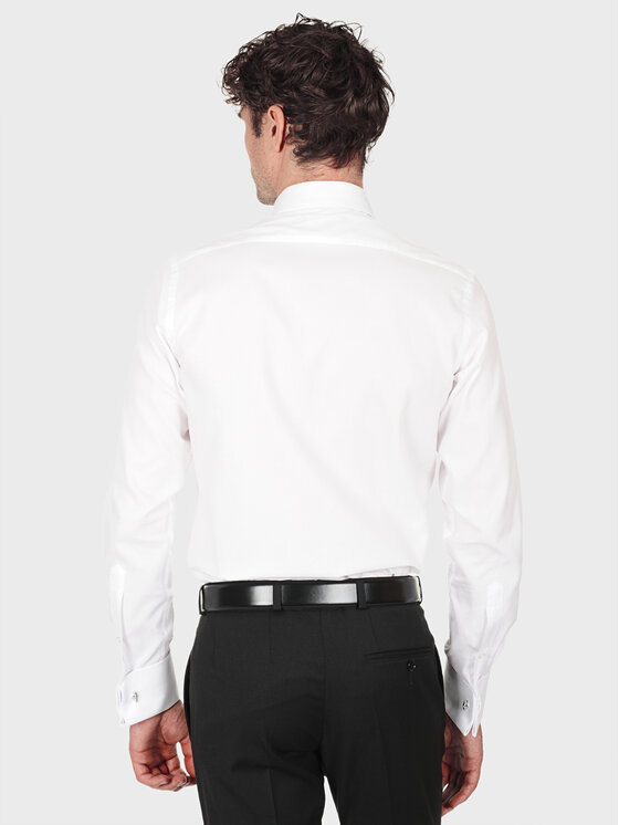 Evenemen Evenemen Koszula w strukturę OSLO Biały Slim Fit