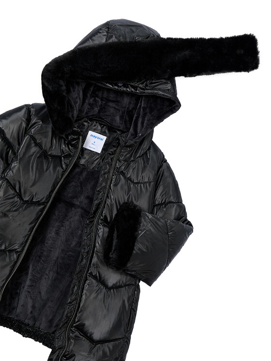 Mayoral Mayoral Zimní bunda 4448 Černá Regular Fit