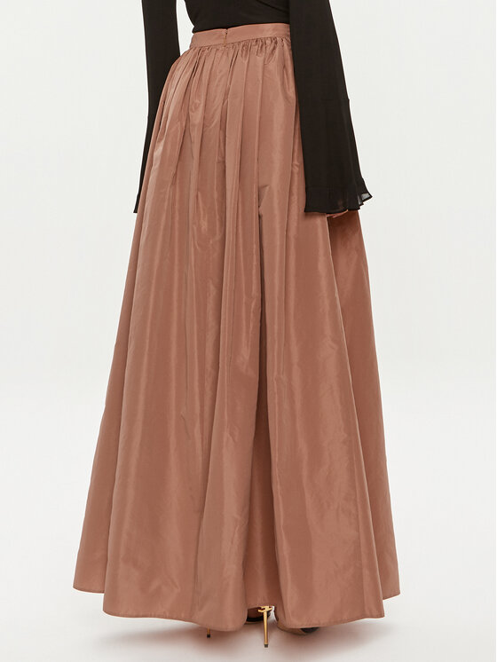 PINKO Pinko Maxi suknja Botticino 102784 Y3LE Smeđa Relaxed Fit