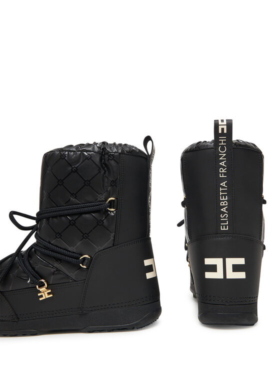 Elisabetta Franchi Elisabetta Franchi Μπότες Χιονιού Snow Boot F4A6-E0457-1860930 D Μαύρο