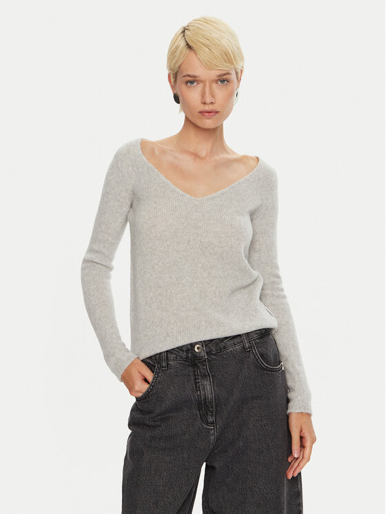 HUGO Hugo Svetr Shakilyna 50522533 Šedá Slim Fit