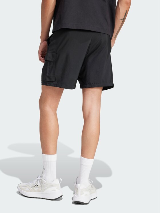 adidas adidas Szorty materiałowe 140769 Czarny Regular Fit