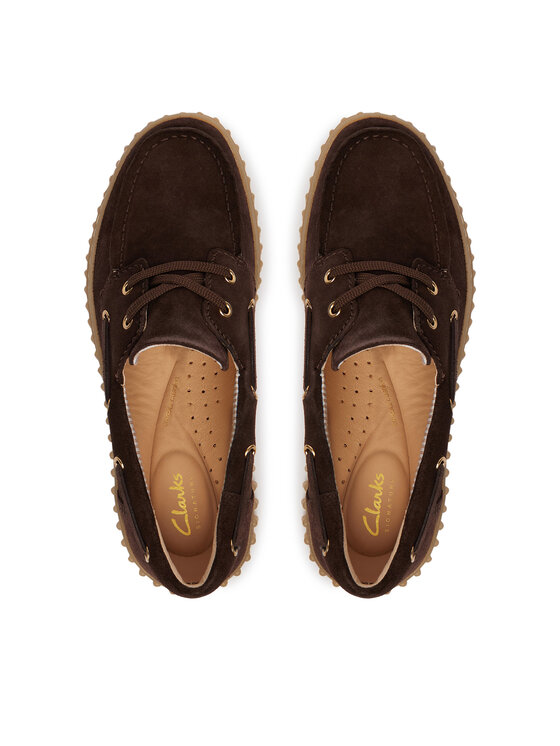 Clarks Clarks Półbuty Torhill Boat 26186647 Brązowy