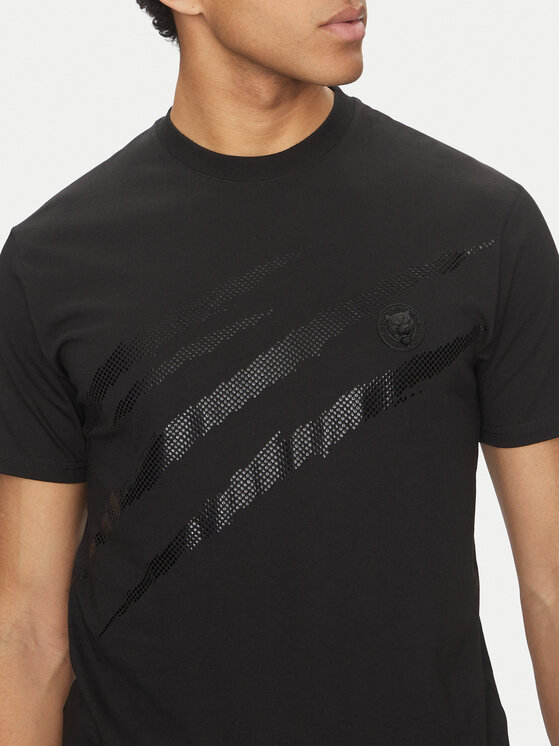 Plein Sport Plein Sport Тишърт SAEC MTK8008 STE001N Черен Regular Fit