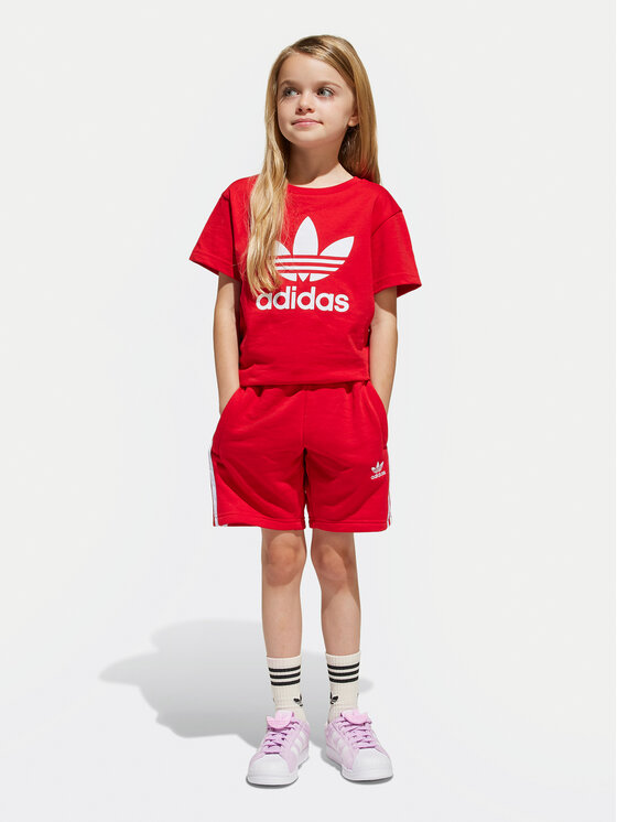 adidas adidas Komplekti kuuluvad t-särk ja šortsid adicolor JC9156 Punane Regular Fit