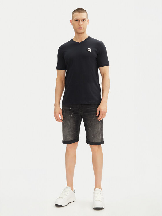 KARL LAGERFELD KARL LAGERFELD Majica 755021 552224 Mornarsko modra Regular Fit