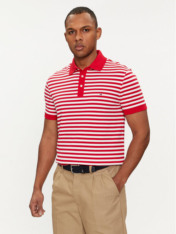 Tommy Hilfiger Polo 1985 MW0MW17771 Sarkans Slim Fit