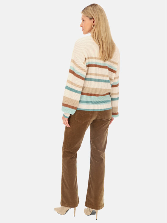 Red Button Red Button Sweter Sammy Beżowy Relaxed Fit
