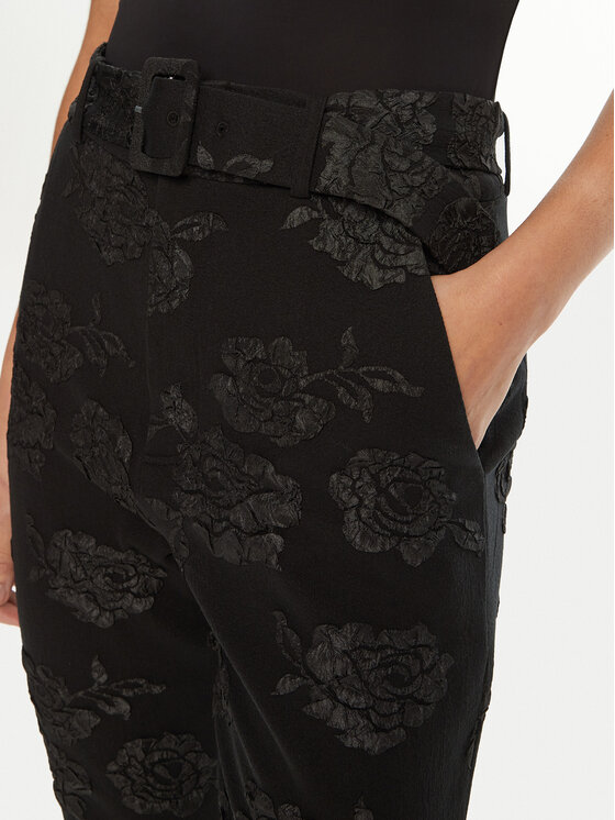 ROTATE ROTATE Capri hlače 113305 Črna Skinny Fit