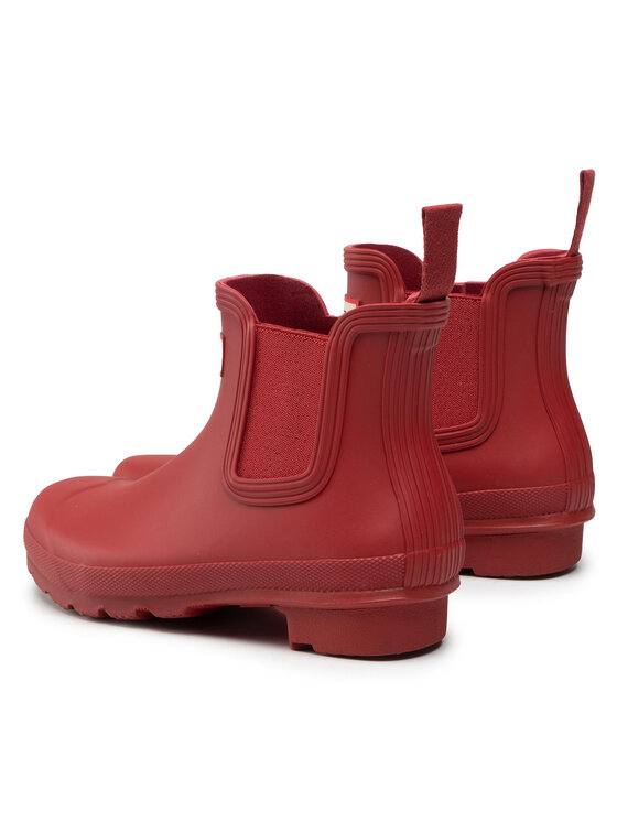 Hunter Hunter Гумени ботуши Original Chelsea WFS2078RMA Червен